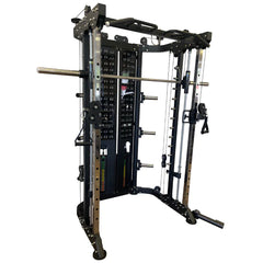 Diamond Fitness Fully Loaded Functional Trainer FT300B with Linear Bearing Smith Machine