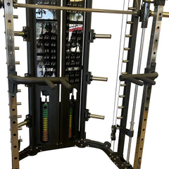 Diamond Fitness Fully Loaded Functional Trainer FT300B with Linear Bearing Smith Machine